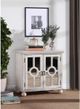 Mazin Furniture Polly Antique White Accent Chest with Mirror-4