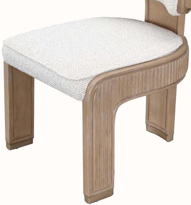 Michael Amini® West Kensington Sea Salt Caramel Dining Side Chair-4