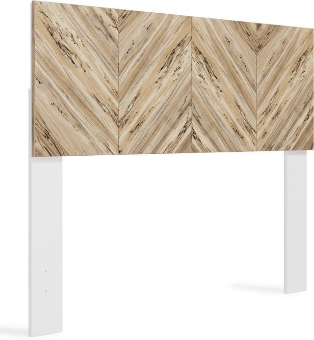 Signature Design by Ashley® Piperton Two-tone Brown/White Full Panel Headboard-1