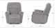 Franklin™ Harvey Capricorn Silver Leather Manual Rocker Recliner-2