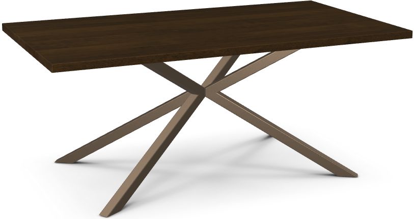 Amisco Customizable Asterisk 72" Rectangular Table with Starburst Stand