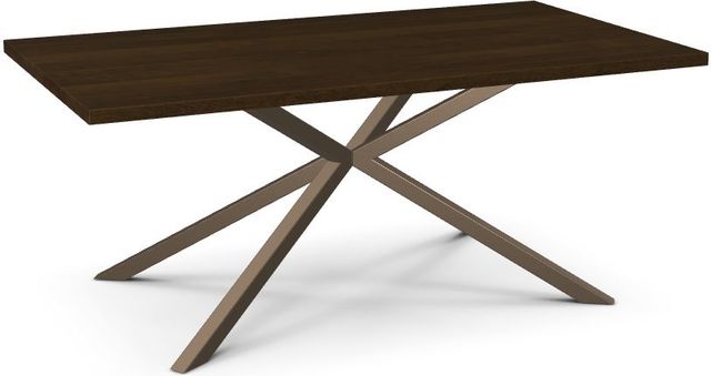 Amisco Customizable Asterisk 72" Rectangular Table with Starburst Stand-0