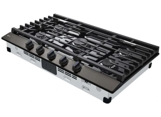 LG 36" Black Stainless Steel Gas Cooktop with UltraHeat™ Burner-2