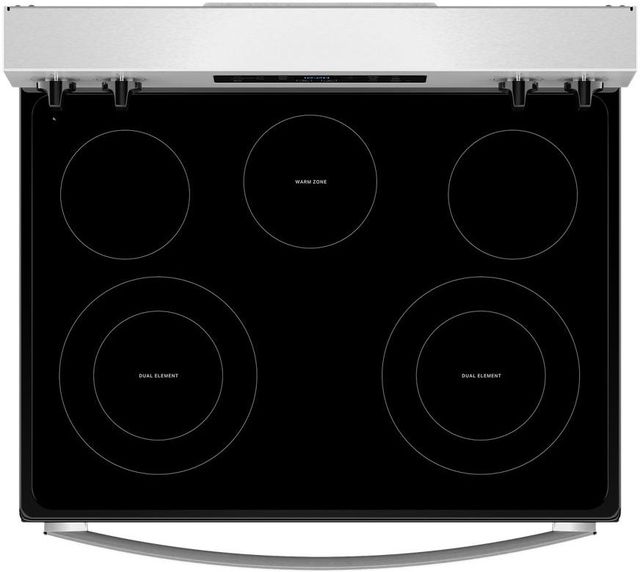 Whirlpool® 30'' FingerPrint Resistant Stainless Steel Freestanding Electric Range with Air Cooking Technology-2