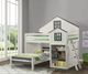 ACME Furniture Ratana Gray/White Twin Loft Bed-1