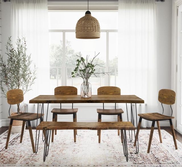 Jofran Inc. Nature's Edge 6-Piece Light Chestnut Dining Set-1