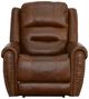 Flexsteel® Oscar Grizzly Power Recliner with Power Headrest-1