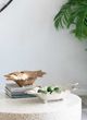 A & B Home Silver Long Metal Leaf Tray-5