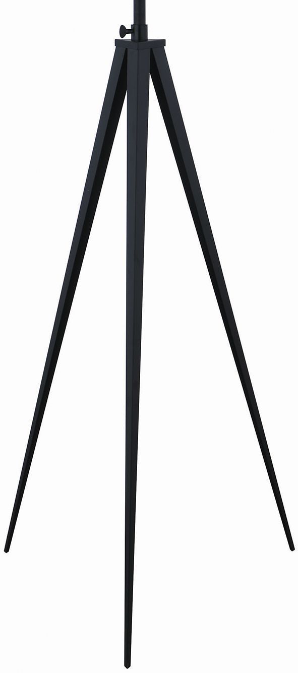 Coaster® Harrington White/Black Drum Adjustable Height Tripod Floor Lamp-1