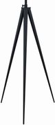 Coaster® Harrington White/Black Drum Adjustable Height Tripod Floor Lamp-1