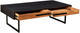 Moe's Home Collection Vienna Brown Coffee Table with Black Metal Base-1