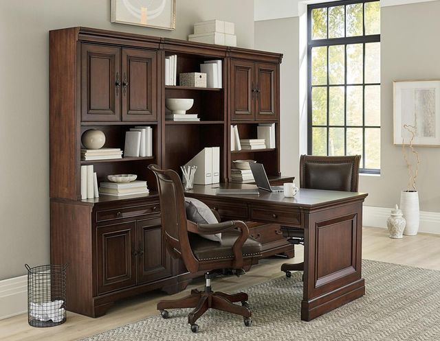 aspenhome® Richmond Brown Burgundy 32" File Cabinet-3