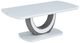 Mazin Furniture London White Lacquer Coffee Table with U-Shaped Pedestal Base-0