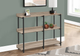 Monarch Specialties Inc. 48"L Dark Taupe Console Table with Black Metal Frame -2