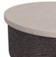 Elements International Nica 3-Piece White Occasional Table with Brown Base Set-4