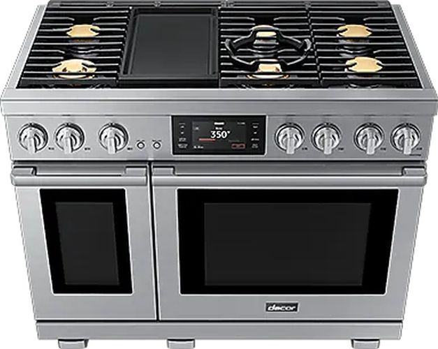 Dacor® 48'' Silver Stainless Smart Pro Style Dual Fuel Range with Embedded Griddle-2
