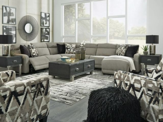 Signature Design by Ashley® Colleyville 2-Piece Stone Reclining Sofa Living Room Set-3