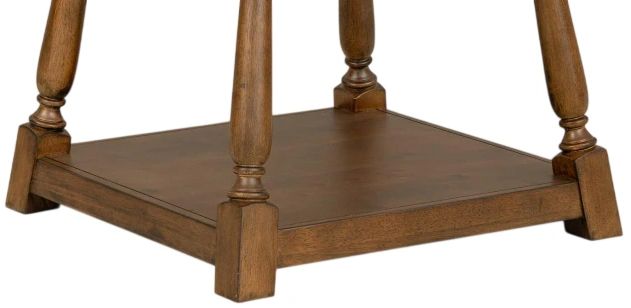 Legacy Classic Lake House Pinecone Round End Table-2
