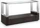 Magnussen Home® Revere Glass Top Sofa Table with Graphite Base-0