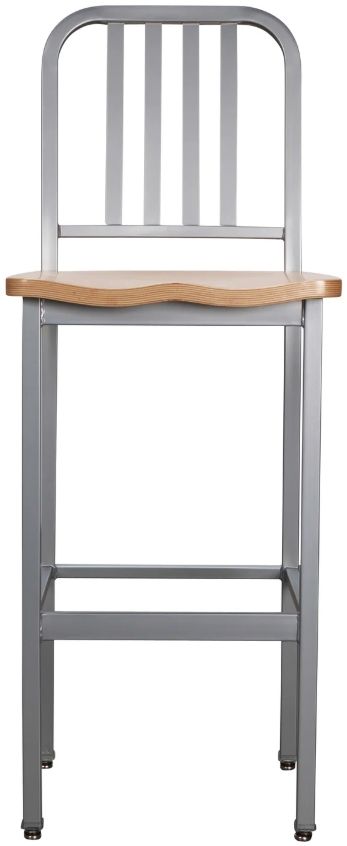 Linon Soren 2-Piece Natural/Silver Barstool Set-3