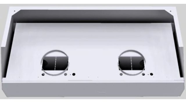 Vent-A-Hood® Designer Series 54" White Wall Mounted Range Hood-2