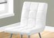 Monarch Specialties Inc. 2-Piece Chrome/White Quilted Side Chair Set-3