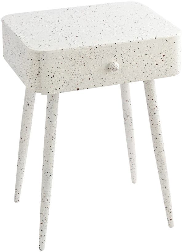 Meridian Furniture Rylan White 1-Drawer Nightstand-0