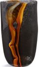Giftcraft Amber/Black Glass Vase-0