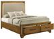 New Classic® Home Furnishings Talcott Honey Queen Platform Storage Bed-3