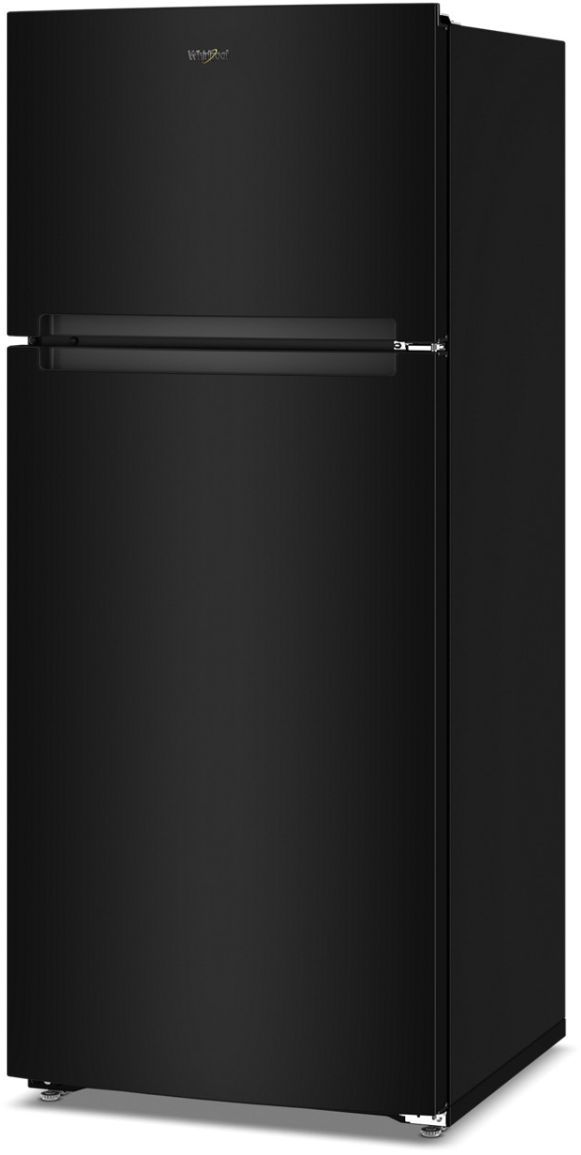 Whirlpool® 28" 18 Cu. Ft. Black Top Freezer Refrigerator with Total Coverage Cooling-3