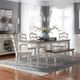Liberty Furniture Magnolia Manor 6-Piece Antique White/Weathered Bark Dining Table Set-1