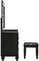New Classic® Home Furnishings Valentino Black Dressing Table Stool-4