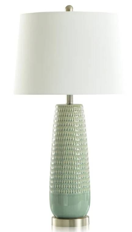 Stylecraft Starlite Sage/White Table Lamp -0