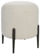 Uttermost® Arles White Shearling Ottoman-0