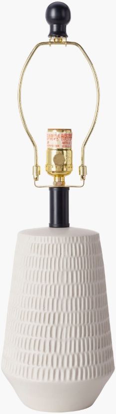 Surya Leipzig Textured Cream Table Lamp-3