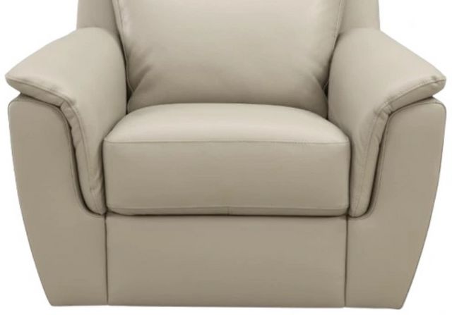 Leather Italia™ Savino Maddox Taupe Khaki Chair-2