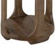 International Furniture Direct Balam Stained Brown Round Chairside Table-3