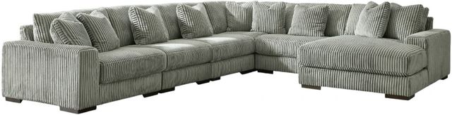 Signature Design by Ashley® Lindyn 6-Piece Fog U-Shape Sectional and Chaise-0