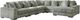 Signature Design by Ashley® Lindyn 6-Piece Fog U-Shape Sectional and Chaise-0
