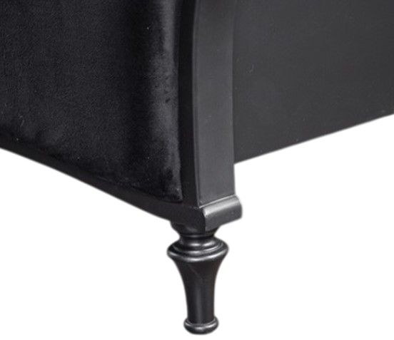 Furniture of America® Melodi Parc Black Queen Panel Bed-2