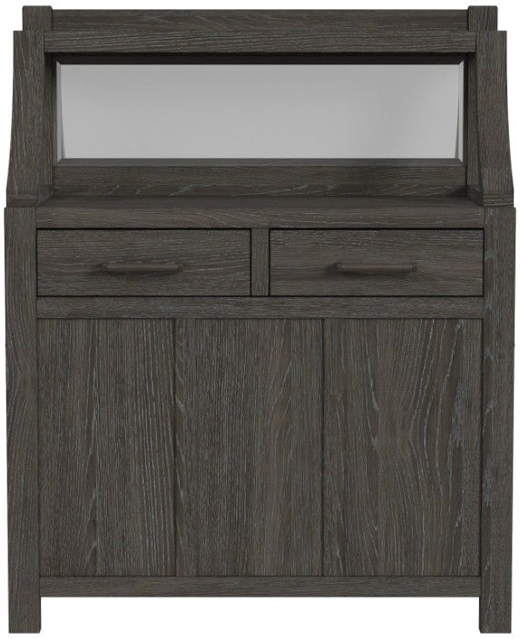 Intercon Flex Reclaimed Chevron Server with Leaf Storage-2