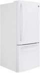 GE® 30" 21.0 Cu. Ft. White Bottom Freezer Refrigerator-3