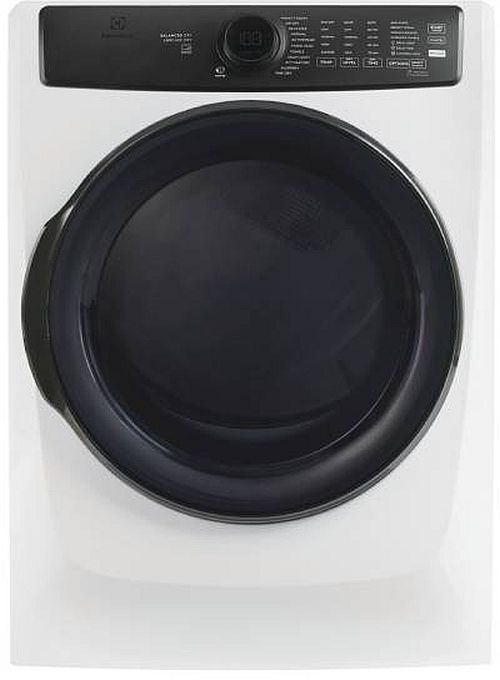 Electrolux Perfect Steam™ 8 Cu. Ft. Matte White Front Load Electric Dryer with Balanced Dry™-0