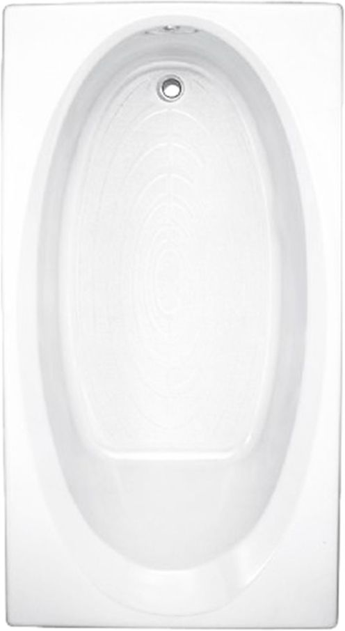 American Standard Evolution® Arctic White Alcove or Drop In or Undermount Soaking Oval Bathtub-0