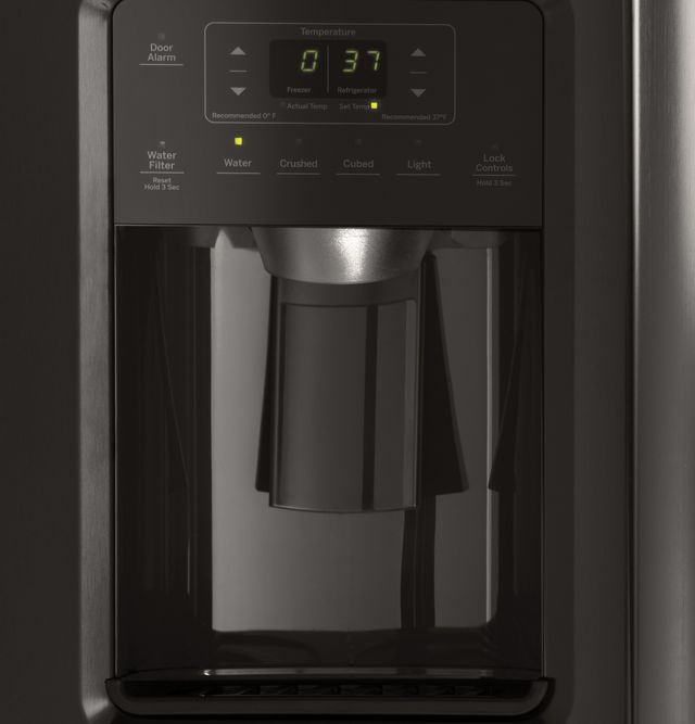 GE® 25.3 Cu. Ft. Side-by-Side Refrigerator-Black Stainless Steel-3