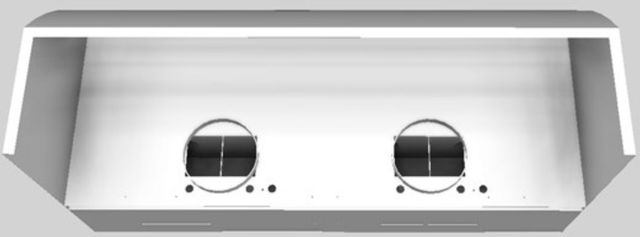 Vent-A-Hood® 54" White Wall Mounted Range Hood-2