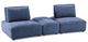 Furniture of America® Stavanger Blue 2-Seater with Rectangle Ottoman-0