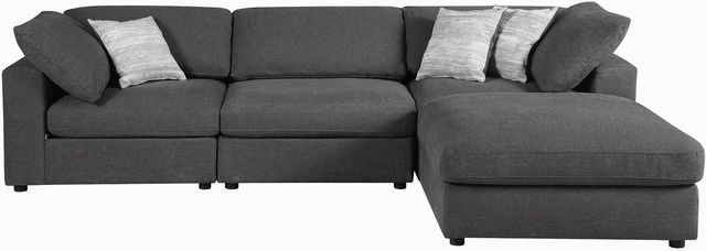 Coaster® Elevations Serene Upholstered Charcoal Corner-4