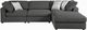 Coaster® Elevations Serene Upholstered Charcoal Corner-4