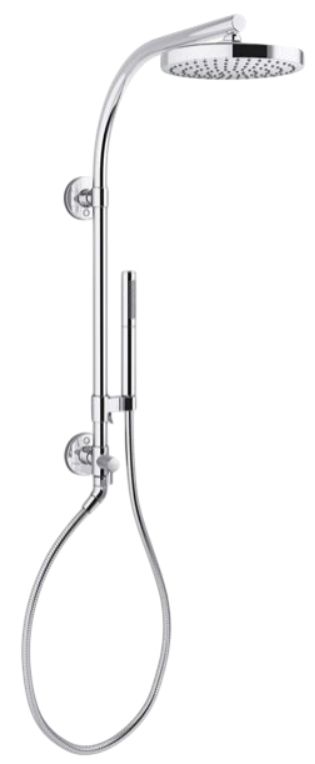 KOHLER® Awaken® Shift® HydroRail®-R Polished Chrome 2.5 GPM Shower Column Kit-0